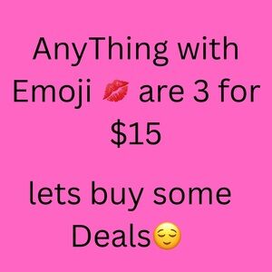 MEAN DEAL Any Items with emoji 💋 are 3 FOR $15
